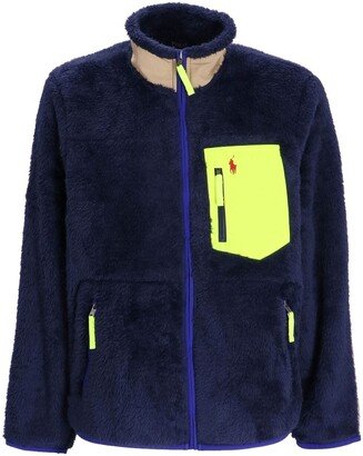 Polo Pony zip-front fleece jacket