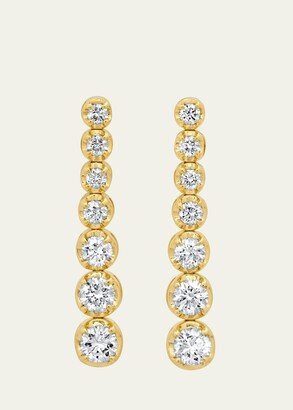 Graduated Diamond Tennis Earrings