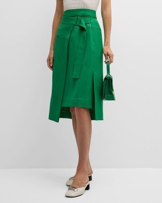 Cavalry Twill Wrap Skirt