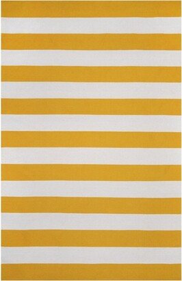 Gracen Cotton Stripe Area Rug, 6' x 9'