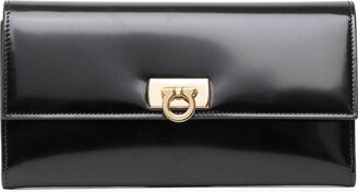 Wanda black continental wallet clutch