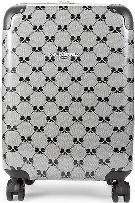 20 Inch Diamond Monogram Spinner Suitcase