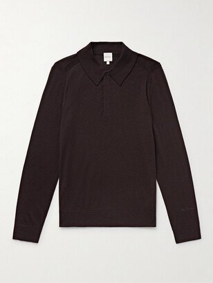 Slim-Fit Merino Wool Polo Shirt