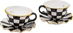 Mackenzie-Childs Courtly Teacup Salt & Pepper Set