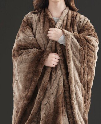 Zuri Electric Faux-Fur Wrap, 64