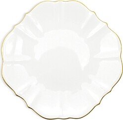 Twig New York Amelie Brushed Gold 7 Bread Canape Plate