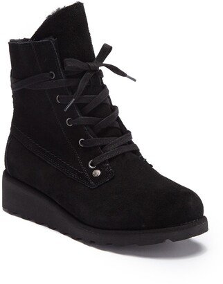 Krista Genuine Shearling Lined Lace-Up Boot