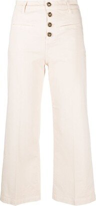 Cropped Stretch-Cotton Trousers