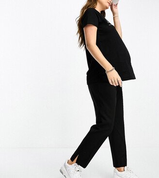 Maternity over the bump slim cigarette pants in black