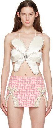 White Crystal Mussel Flower Camisole