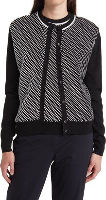 Fabosa Stripe Wool Blend Cardigan