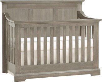 Ash Gray Solid and Manufactured Wood Standard Four In One Convertible Crib - 60.75