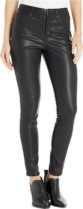 The Great Jones High-Rise Faux Leather Skinny (Daddy Soda) Women's Casual Pants