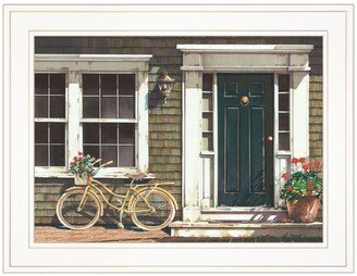 Parked Out Front by John Rossini, Ready to hang Framed Print, White Frame, 19 x 15