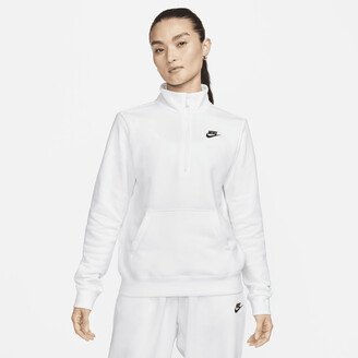 Women's Sportswear Club Fleece 1/2-Zip Sweatshirt in White