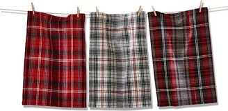 tagltd Workshirt Plaid Slub Dishtowel Set of 3