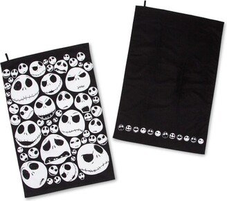 Ukonic Disney The Nightmare Before Christmas Jack Skellington Faces Kitchen Towel Set