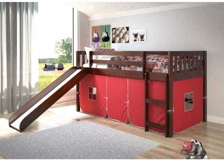 Twin Mission Tent Loft Bed with Slide