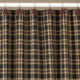 Park Designs Cambridge Shower Curtain - Black