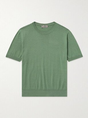 Cotton and Silk-Blend T-Shirt