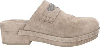 Mules & Clogs Khaki-AB