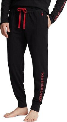 Logo Pajama Joggers (Polo Black/RL2000 Red Logo) Men's Pajama