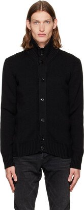 Black Button-Through Cardigan