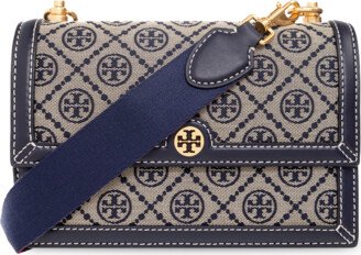 ‘The T Monogram Small’ Shoulder Bag Navy - Blue