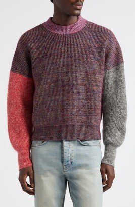 Waste Yarn Project Laerke Colorblock One of a Kind Crewneck Sweater