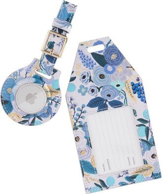 AirTag Luggage Tag - Garden Party Blue