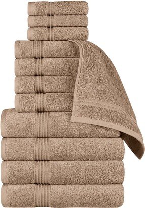 Egyptian Cotton 12Pc Highly Absorbent Solid Ultra Soft Towel Set-AJ