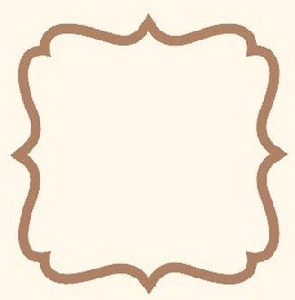 Fancy Square Plaque Cookie Cutter