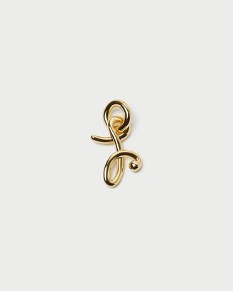 Small Gold Letter J Charm