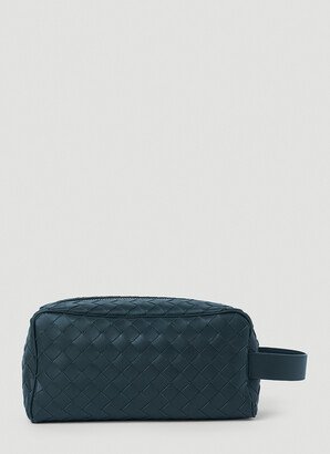 Intrecciato Travel Pouch - Man Briefcases Blue One Size