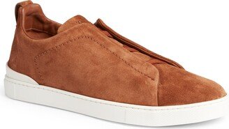 Triple Stitch Suede Slip-On Sneaker