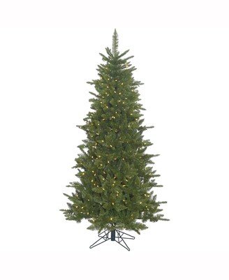 7.5 ft Durango Spruce Slim Artificial Christmas Tree With 700 Warm White Led Lights