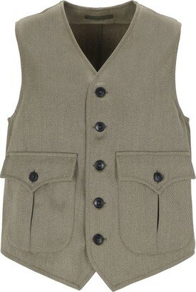 Fortela V-Neck Buttoned Vest