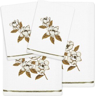 Maggie 4Pc Embellished Turkish Cotton Towel Set-AA