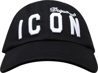 Logo Embroidered Curved Peak Cap-AB