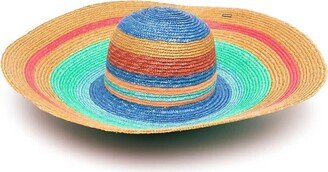 Striped Multicolor Straw Hat