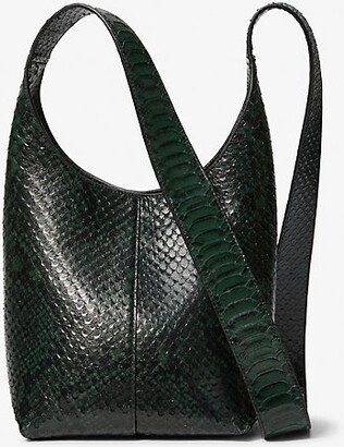 Dede Mini Python Embossed Leather Hobo Bag-AB