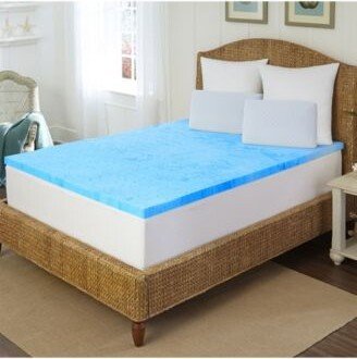 Rio Home Fashions Arctic Sleep 2 Marbleized Gel Memory Foam Topper Collection