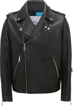 Morgan leather biker jacket