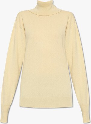Cashmere Turtleneck Sweater - Yellow