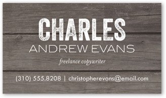 Business Cards: Classic Texture Calling Card, Grey, Matte, Signature Smooth Cardstock