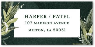 Address Labels: Forever Greenery Address Label, Green, Address Label, Matte
