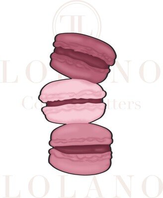 stacked Macaroons Cookie Cutter