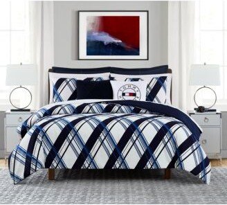 Diagonal Plaid Duvet Cover Sets Collection