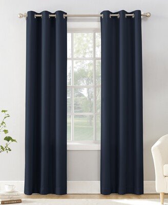 No. 918 Valerie Casual Textured Semi-Sheer Grommet Curtain Panel, 40 x 95