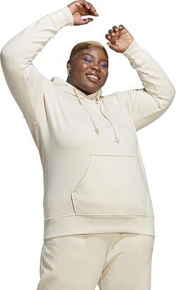 Plus Size Adicolor Essentials Regular Hoodie (Wonder White) Women's Clothing